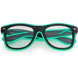NEON nerdbril zwart | neon groen